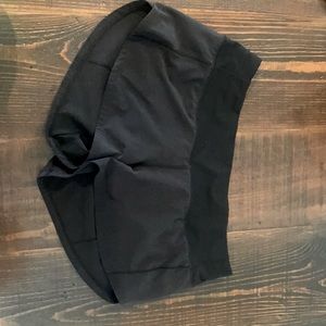 Black Speed Up Lululemon shorts Size 4